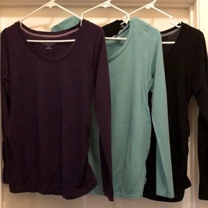 Pack of Three Maternity Long-Sleeve T-shirts